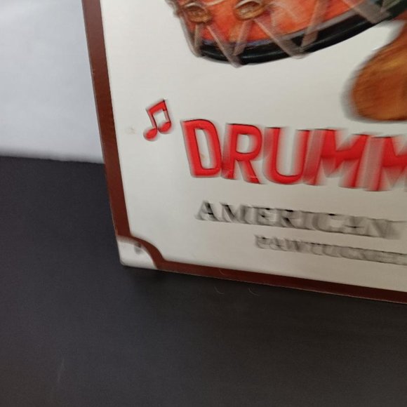 American Drummer Bear Tin Sign. 10x16" Pawtucket, RI. American Toy Co. Nice Sign - Picture 6 of 8